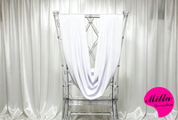 Décoration de dossier de chaise plissée en spandex, draperies pour chaise Chiavari, décoration de mariage