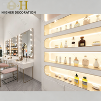 Vitrine de Luxe pour Parfums avec Éclairage LED Mural, Meuble de Présentation Personnalisé pour Cosmétiques et Parfums, Idéal pour Magasin