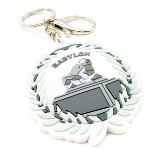 Pantone Matched Soft PVC Keychain Exact Color Accuracy 3D Rubber <b>Keyring</b> for Corporate Identity - Product Image 4