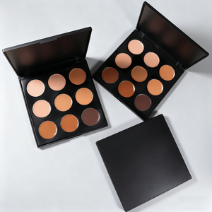 Paleta <span class=keywords><strong>de</strong></span> Maquillaje Vegana al por Mayor <span class=keywords><strong>de</strong></span> 9 Colores con Etiqueta Privada, <span class=keywords><strong>Corrector</strong></span> Facial Mate Marrón, Polvo Compacto, Paleta <span class=keywords><strong>de</strong></span> Contorno - Product Image 3