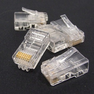 ตัวเชื่อมต่อเครือข่าย RJ45 8P8C แบบไม่มีฉนวนหุ้ม 8 แกน หน้าสัมผัสฟอสเฟอร์บรอนซ์ แบบแขวนอิสระ ตัวเชื่อมต่ออีเธอร์เน็ตแบบอินไลน์ - Product Image 3