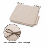 Coussin de siège intérieur/extérieur en mousse à mémoire de forme extra épaisse, imperméable, antidérapant et lavable pour chaise de bureau, jardin, terrasse, maison