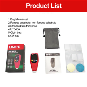 جهاز اختبار سماكة الطلاء البلاستيكي UT343A من UNI-T، جهاز فحص طبقة الطلاء، كاشف للسيارات - Product Image 6