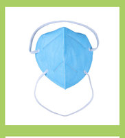Masque respiratoire KN95 jetable à bandeau réglable, haute résistance aux salissures, fabriqué en Chine