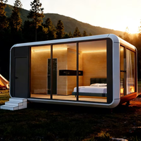 Maison Capsule Portable Démontable A5 Apple Cabin - Acier Galvanisé Blanc pour Bureau à Domicile, Cour, Parc, Hôtels, Extérieur
