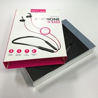 Boîte en papier personnalisée haut de gamme pour emballage d'écouteurs, de câbles de données électroniques et de casques audio