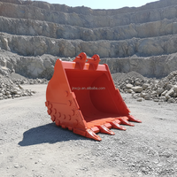 Aksesoris Pengganti Bucket Standar Excavator Heavy Duty Merek XINGCHUANG 30 Ton Berputar Warna Kuning Garansi 1 Tahun