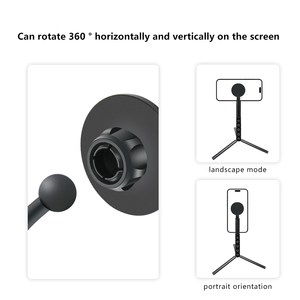 Kim loại từ người giữ điện thoại cho xe mini từ cốc hút cài đặt, phổ người giữ điện thoại thích hợp cho điện thoại khác nhau - Product Image 3