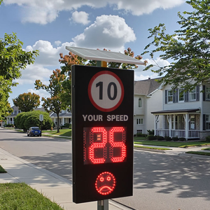 Moniteur de vitesse radar solaire extérieur pour la sécurité routière et le contrôle de la vitesse - Product Image 1