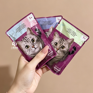 Digital Gravure Printed Food Grade <b>Pet</b> Treat Packaging Pouch Stand up Zipper Bag Window Custom Logo Service for Supermarket Use - Product Image 1