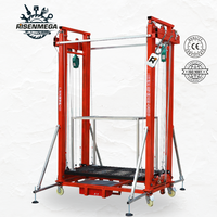 Échafaudage Électrique Risenmega, Capacité de Levage 2-20M, 500KG 1000KG, Plateforme avec Stabilisateurs, Plateforme Élévatrice Personnalisable pour le Commerce de Détail