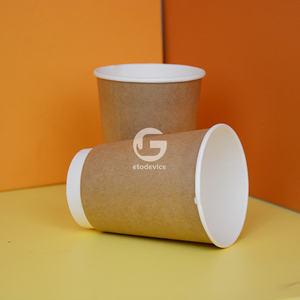 ร้านขายส่งเครื่องดื่ม แก้วกระดาษกาแฟไข่มุกแบบกำหนดเอง แก้วกระดาษแบบผนังเดียว - Product Image 4