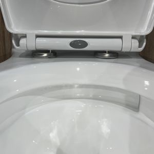 Kloset Duduk Keramik Satu Bagian Standar USA CUPC, Sistem Siram Tornado, Mudah Dibersihkan, untuk Kamar Mandi, Pemasangan di Lantai - Product Image 6