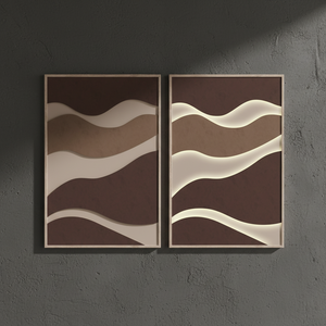 Quadro su Tela Minimalista Geometrico con LED, Arte Moderna per Soggiorno, Grande Dipinto da Appendere - Product Image 2