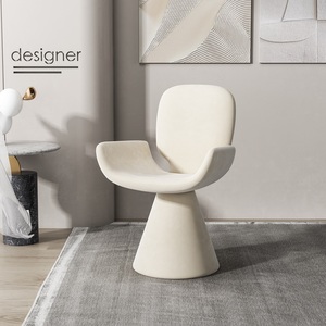 Sgabello Moderno Semplice in PU per Trucco - <span class=keywords><strong>Sedia</strong></span> da Toeletta con Schienale per Hotel, Appartamenti e Camere da Letto (Adatto anche per Nail Art e Sala da Pranzo) - Product Image 3