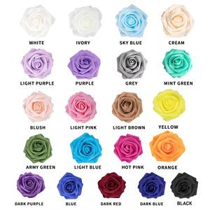 Wholesale Red Three Headed <b>Artificial</b> Roses for Wedding Birthday and Valentine's Day Fake Silk <b>Flower</b> <b>Wall</b> Background Decoration - Product Image 5