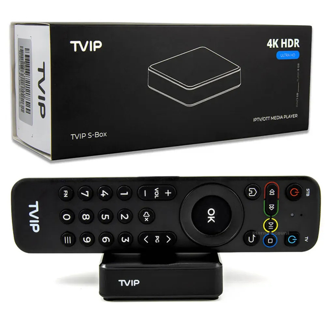 Best TVIP 710 605 S905W2 1G 8G Android 11 Linux Tv Box Streaming Box Smart Set Top Box Support Protal IPTV Media Player TVIP710