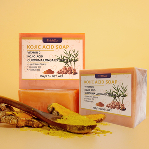 Tutta la vendita fatta a mano sbiancante pulizia sapone alleggerimento per la pelle del viso corpo naturale 2 pz sapone curcuma - Product Image 1