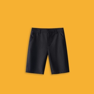 Shorts de costume <span class=keywords><strong>bleu</strong></span> <span class=keywords><strong>marine</strong></span> pour garçons, longueur genou 5 pouces, uniforme scolaire, pantalon de performance - Product Image 6