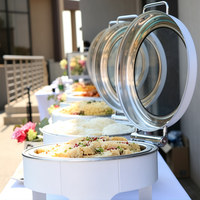 Chauffe-Plat Buffet en Acier Inoxydable Blanc de 6L à Alimentation Alcoolique avec Mode Économie d'Énergie pour la Restauration et l'Hôtellerie