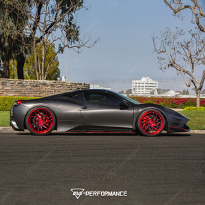 Kit carrosserie de super voiture style M pour <span class=keywords><strong>Ferrari</strong></span> 458, pare-chocs avant modifié, capot, jupes latérales, garde-boue, kit carrosserie - Product Image 4