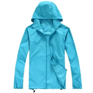 Jaqueta de pele de secagem rápida para homens e mulheres, casaco anti-UV à prova d'água para esportes ao ar livre, marca de roupas, acampamento, caminhadas, jaqueta para homens e mulheres V191-1