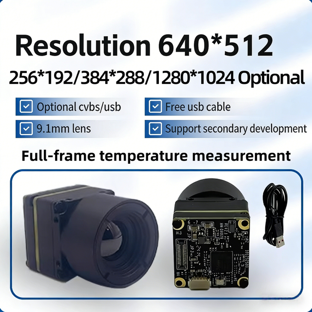 Infrared Thermal Imaging Sensor USB Output Robot FPV Drone Used Temperature Measurement Module Support Secondary Development