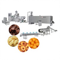 Machine à garnir les snacks au chocolat, ligne de production de riz soufflé
