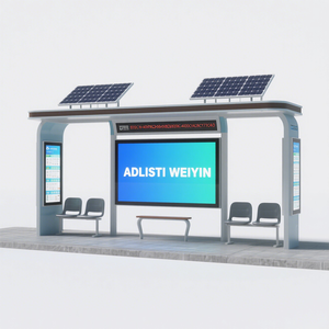 Cho cosun thiết kế hiện đại thông minh nhỏ Kết Cấu Thép xe buýt dừng nơi trú ẩn nhỏ bền quảng cáo ánh sáng hộp cho trạm xe buýt - Product Image 1