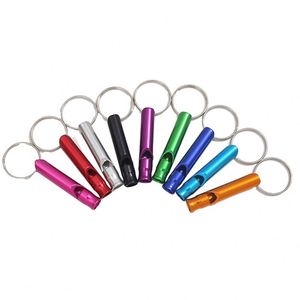 Custom Survival Outdoor Keychain Whistle-High-Pitched Multifunctional Training <b>Tool</b> Aluminum Alloy Life-Saving <b>Fire</b> Whistle - Product Image 1