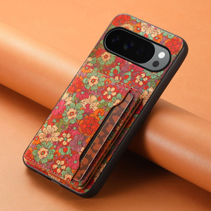 โรงงาน OEM/ODM รับผลิตเคสโทรศัพท์กันกระแทกแบบมีขาตั้งพร้อมที่ชาร์จไร้สายแม่เหล็ก ลายดอกไม้ วัสดุไม้ก๊อก สำหรับ Google Series - Product Image 6
