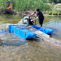 Pompe à engrenages électrique portable pour séparateur de flottation mini, siphon de bateau, rivières peu profondes, ruisseaux, et applications industrielles de construction