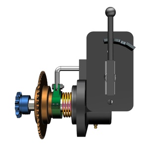 Embrague manual, embrague de engranajes, montaje de brida, reductor. Reduce la velocidad de entrada y aumenta el par. 3000 RPM, 230*106 mm. Hecho en Vietnam. - Product Image 1