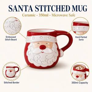 Juego de Vajilla Navideña de Cerámica, Tazón de Santa Claus, Taza de Reno, Taza para <span class=keywords><strong>Huevos</strong></span>, Plato con Diseño de Árbol, Colección Nórdica de Lujo para Venta <span class=keywords><strong>al</strong></span> por Mayor - Product Image 2