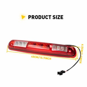 ไฟเบรกดวงที่สามแบบ LED เลนส์สีแดง Auxito สำหรับรถเชฟโรเลต ซิลเวอราโด และ GMC เซียร์รา 1500/2500 ปี 2007-2013 - Product Image 2