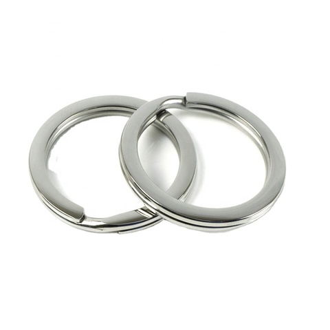304 Stainless Steel  Metal Flat Ring  Flat Ring Copper Iron Stainless Steel Key Ring