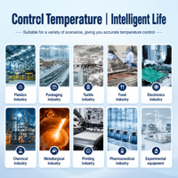 Contrôleur de température intelligent à haute précision AISET NX-8000 avec écran LCD, RS485 Modbus RTU, thermostat PID industriel, double alarme