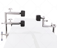 Positionneur latéral pour table d'opération, 3 tailles : 200x180mm, 180x100mm, 80x80mm, support latéral avec coussin en PU, acier inoxydable 304, CE