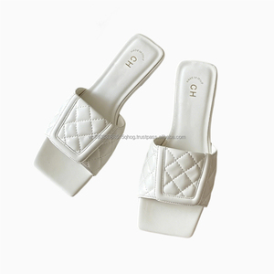 Sandalias Planas de Diseño de Lujo para Mujer, Casuales de Verano con Punta Cuadrada, Venta al Por Mayor a Precio Económico - Product Image 4