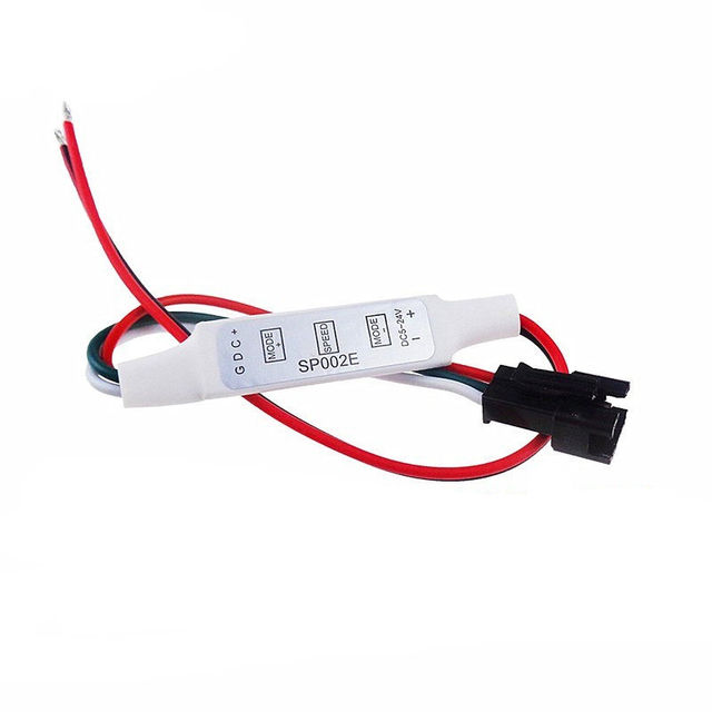 Factory Sales DC5V 12V 24V IC WS2811 WS2812 Pixel Christmas Addressable Inline RGB LED Pixel Light Controller