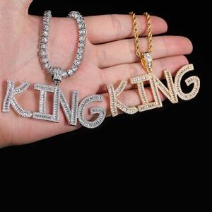 Hip Hop DIY Customized Alphabet Block Pendant 925 Sterling Silver Moissanite <b>Iced</b> <b>Out</b> Charms Real Gold Plated Micro Pave Setting - Product Image 2