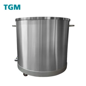 500l Mixing Tank Customized Stainless Steel Vessel With Brake Wheels