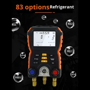 Xima 1000 (KP3_) OLIVER Refrigerant Pressure <strong>Gauge</strong> Car Air Conditioning Charging Tool Kit <strong>Manifold</strong> <strong>R134a</strong> Meter for - Product Image 4