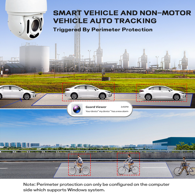 Face tracking gimbal cameraFarm security Auto-tracking Compatible 5MP IR 80m 18X Camera IP66 POE camera 360 camera
