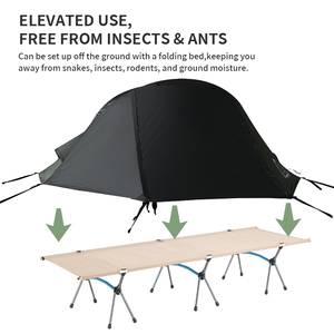 Carpa Ligera para Acampar al Aire Libre, de Una Habitación, Multiusos, Portátil, Plegable, Cama de Viaje, Glamping, Cama Plegable Individual - Product Image 4