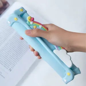 Regenbogen niedlich Kinder stoßfest schutz tropfenresistente Brücke <span class=keywords><strong>Tablet</strong></span>-Hülle aus Silikon Halterung für Hüllen für Pad-Hülle - Product Image 2