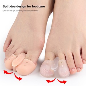 Séparateurs d'orteils en <span class=keywords><strong>silicone</strong></span> souples anti-abrasion, protège-orteils <span class=keywords><strong>pour</strong></span> <span class=keywords><strong>hallux</strong></span> <span class=keywords><strong>valgus</strong></span> et correction des orteils superposés - Product Image 4