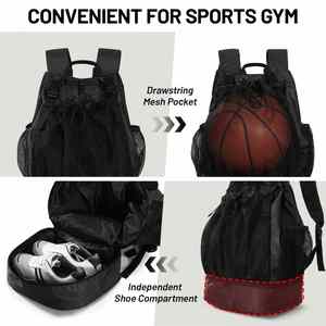 <span class=keywords><strong>Sac</strong></span> à dos <span class=keywords><strong>de</strong></span> basketball décontracté en polyester avec cordon <span class=keywords><strong>de</strong></span> serrage, <span class=keywords><strong>sac</strong></span> <span class=keywords><strong>de</strong></span> football avec compartiment à chaussures pliable, respirant, durable, capacité 40L - Product Image 3