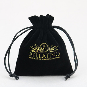 Custom Black Drawstring Velvet Bag <b>Pouch</b> with Logo Super Soft Velvet Drawstring Bag Packing for Jewelry Packaging Gift Antique - Product Image 5