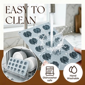 Moule à gâteau en silicone antiadhésif sans BPA, forme noix, 15 cavités, pour mousse et gâteaux - Product Image 6